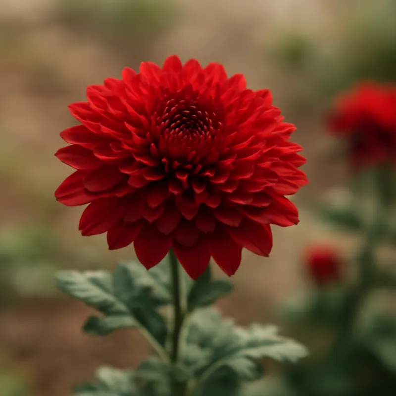 Chrysantheme - rot - Bild 4