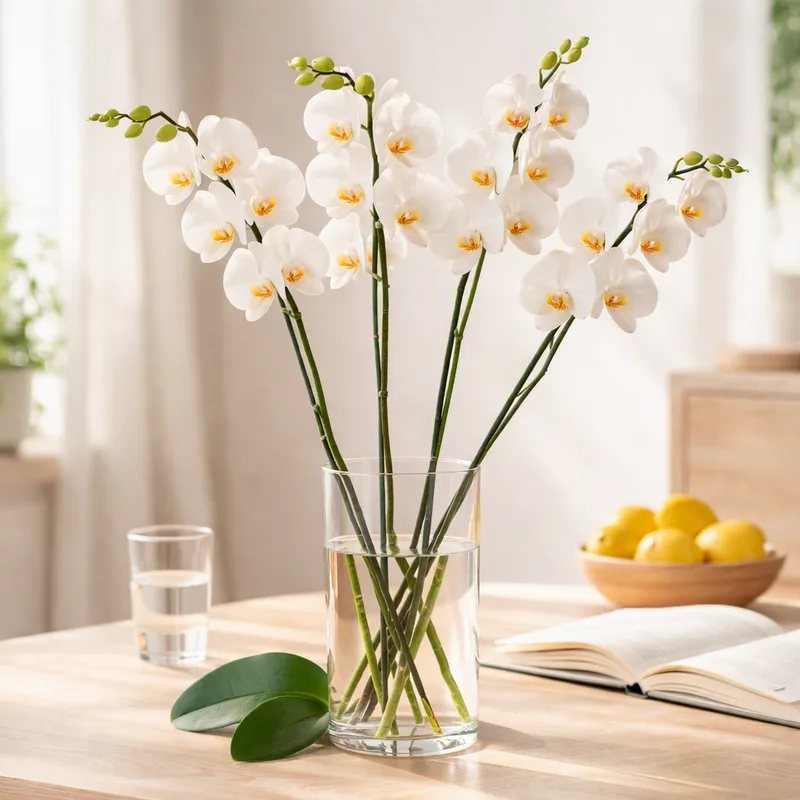 Orchidee (Brautorchidee) - weiss - Bild 2