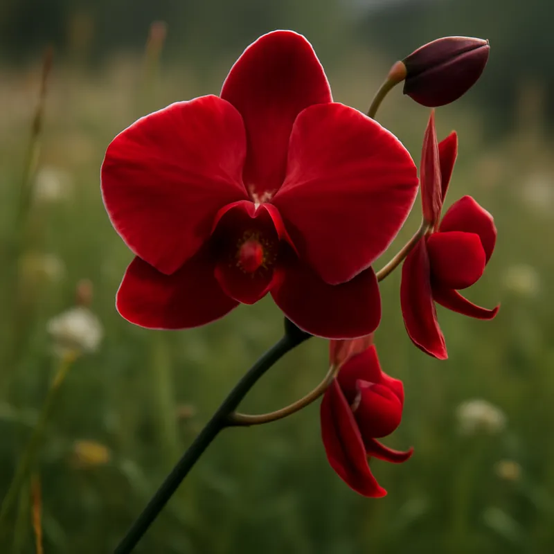 Orchidee (Brautorchidee) - rot - Bild 4