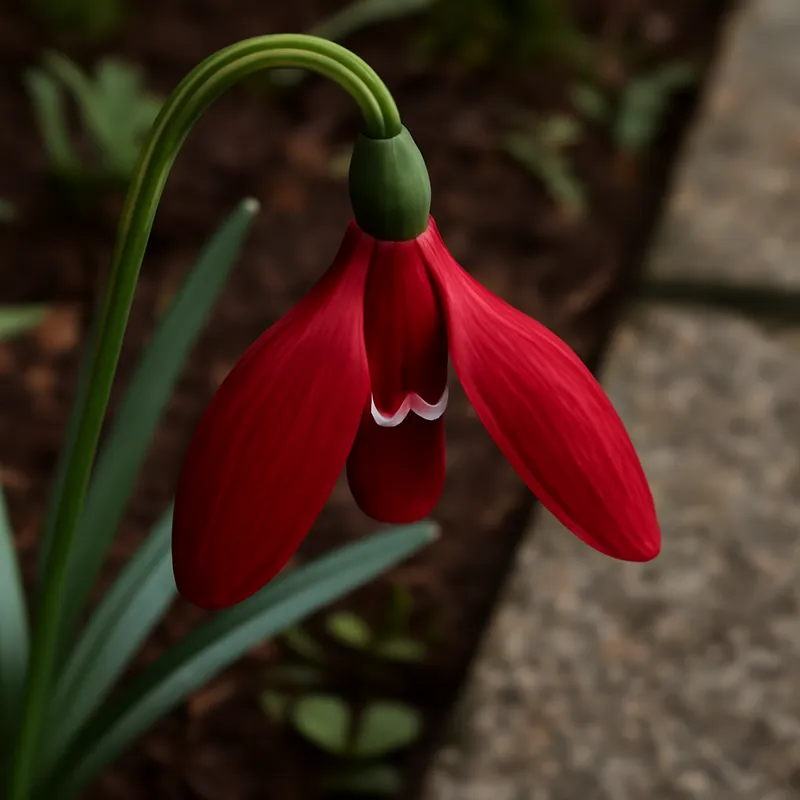 Schneeglöckchen - rot - Bild 4