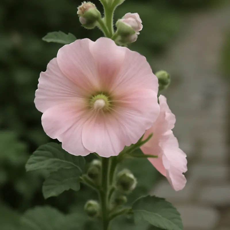 Stockrose - rosa - Bild 4